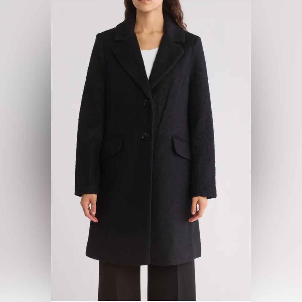 Sam Edelman black Reefer Coat